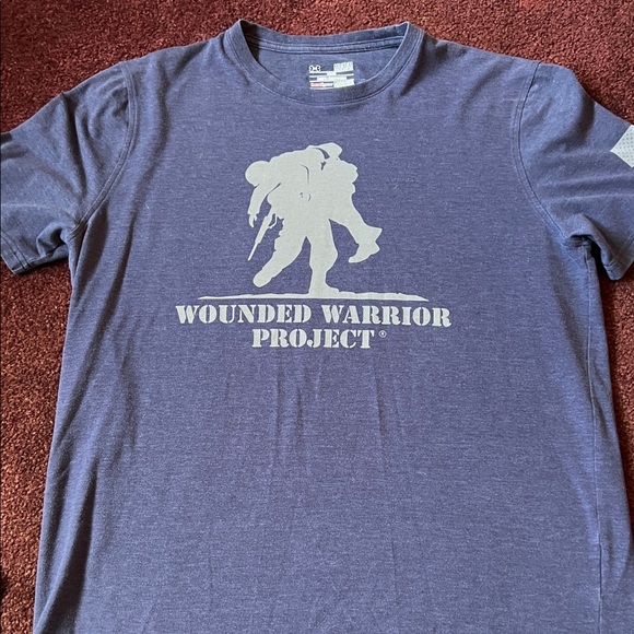 Under Armour Gray Wounded Warrior Project Tee - Picture 1 of 4